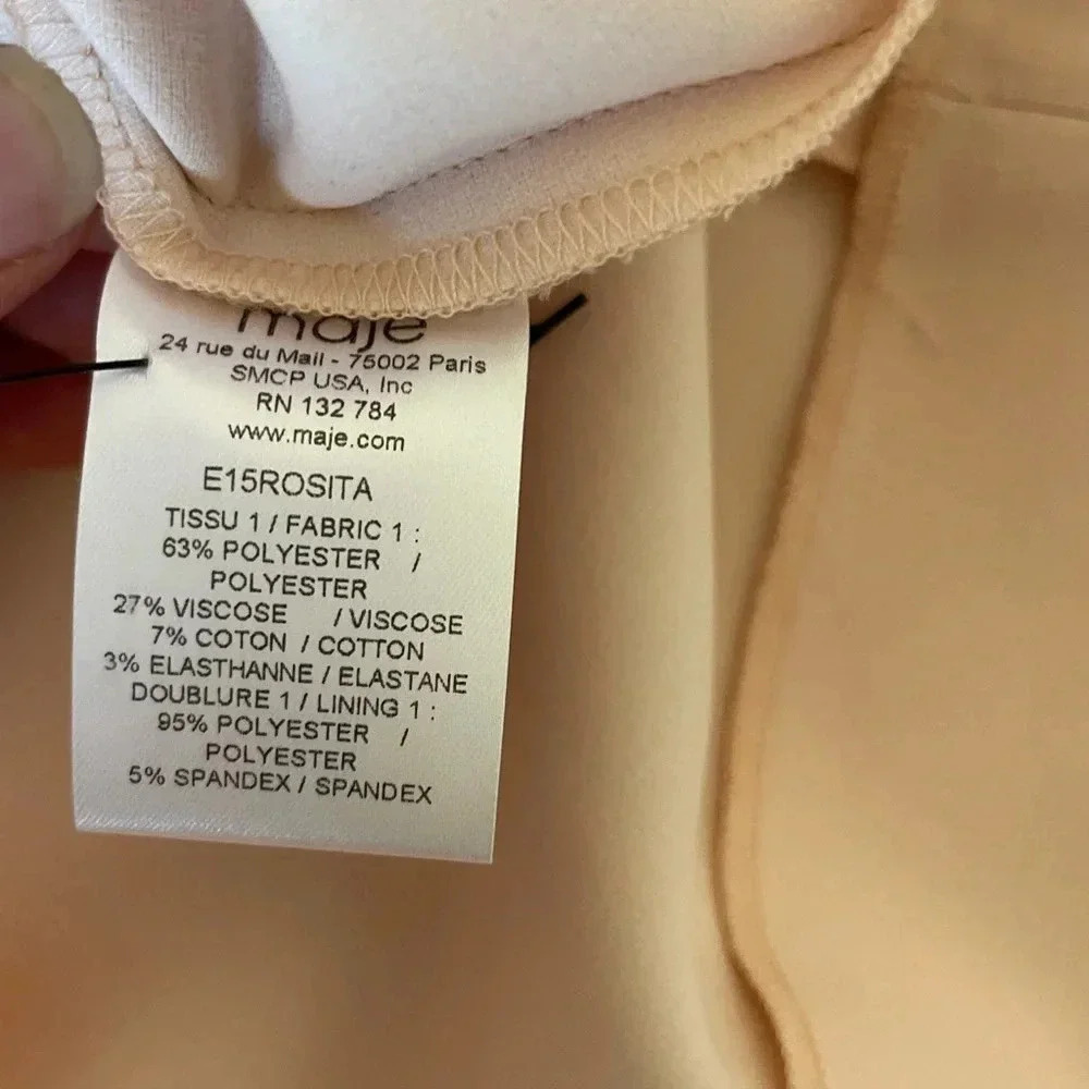 Maje pink blush diamante Rosita shift dress - Picture 11 of 11